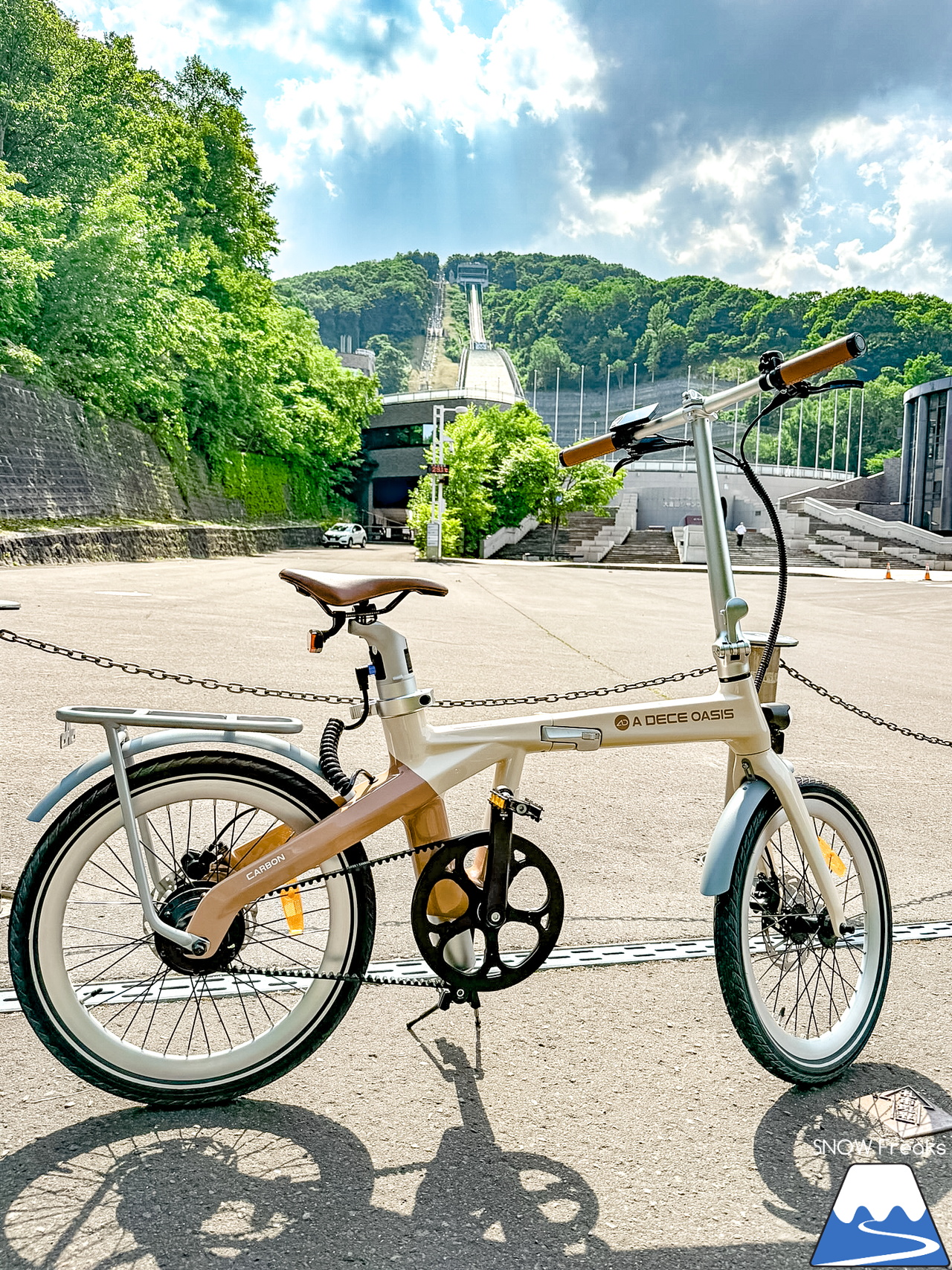 電動アシスト自転車『ADO Air Carbon』の実力発揮！札幌・円山公園駅から大倉山ジャンプ競技場まで自転車で行ってみました！